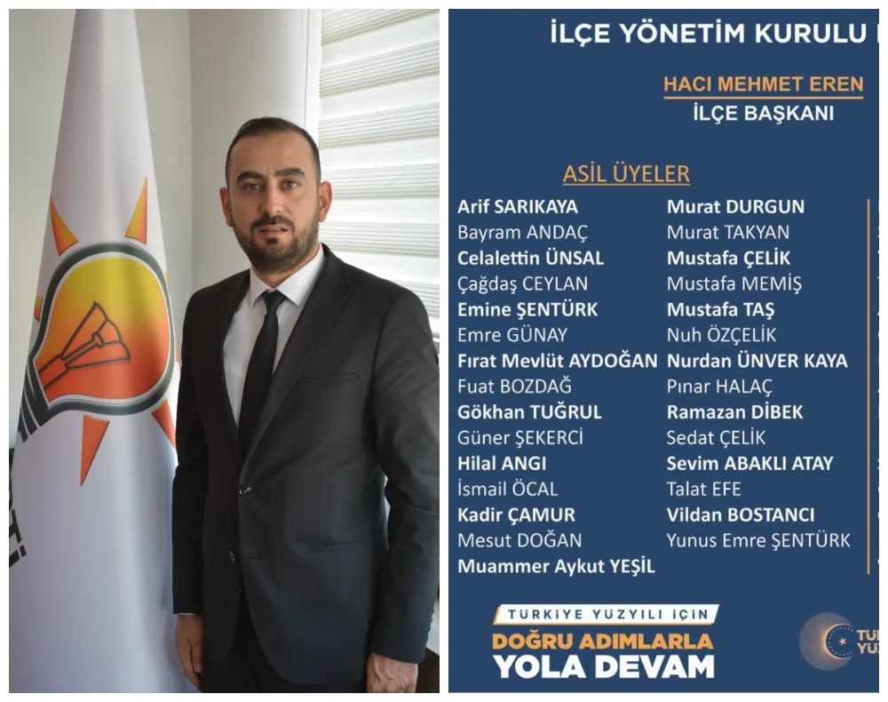 Merkez ilçe yönetim kurulu belli oldu 
