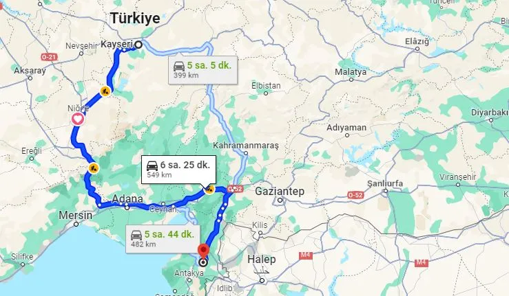 550 kilometre yürüdüler 