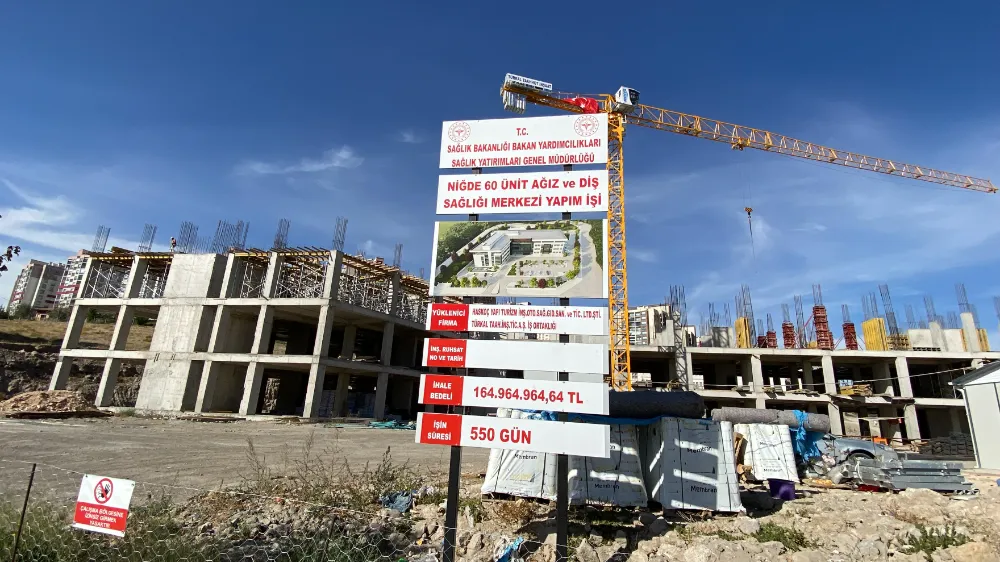 Ağız ve Diş Sağlığı Merkezi inşaatı devam ediyor 