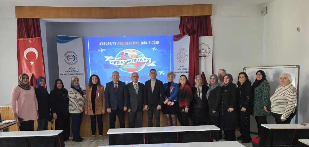 NİĞDE’DE ERASMUS DAYS 2025 COŞKUSU BAŞLADI: HALK EĞİTİM MERKEZLERİ AVRUPA KAPILARINI ARALIYOR