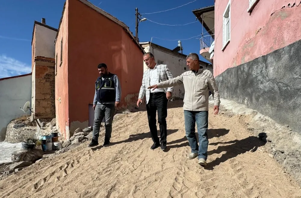 Başkan Doygun, Parke Taşı Çalışmalarını Yerinde İnceledi