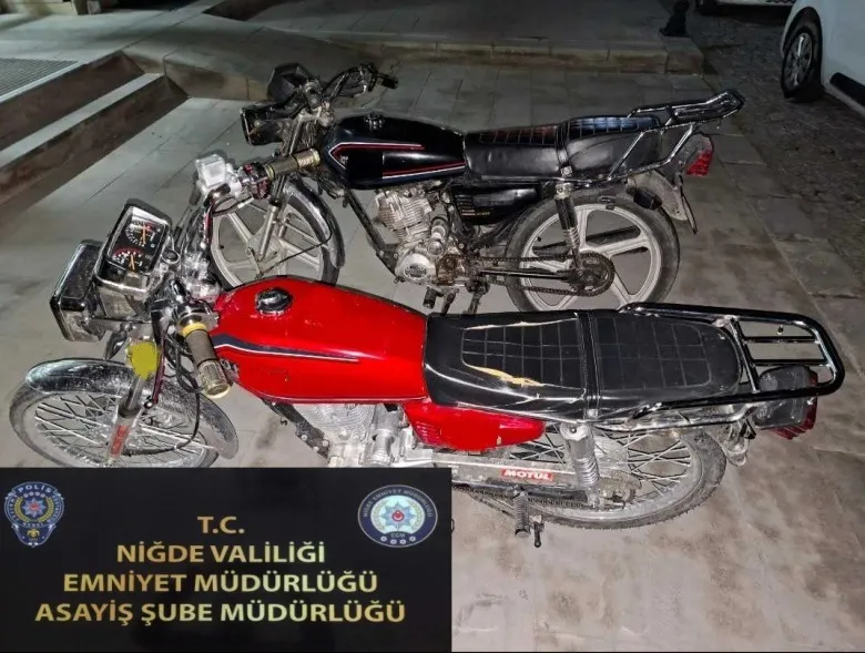 Niğde Emniyetinden Motosiklet Hırsızlarına Suçüstü Operasyon