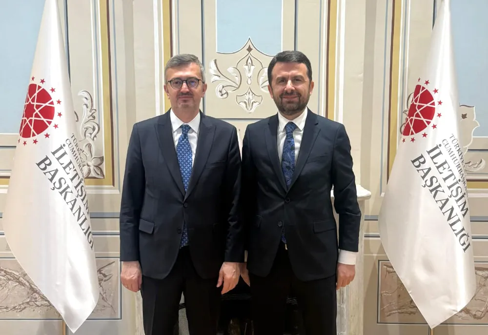 İletişim Başkanı Duran, Genel Müdür Çay’ı kabul etti