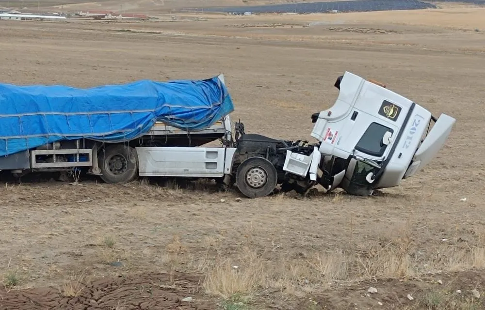 Şarampole yuvarlandı, burnu bile kanamadan kurtuldu
