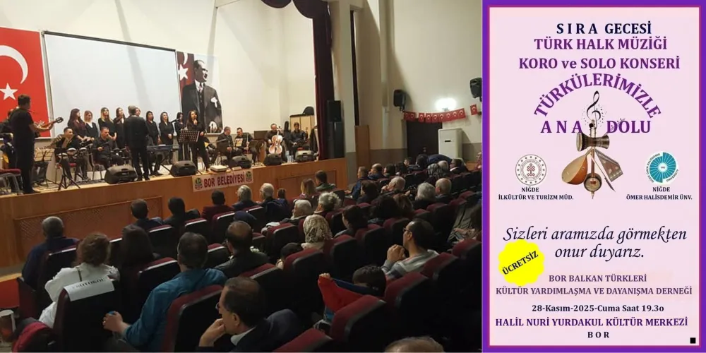 BOR’DA KÜLTÜR ŞÖLENİ: HALK MÜZİĞİ RÜZGARI ESECEK