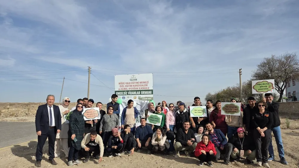 Niğde’de fidanlar toprakla buluştu