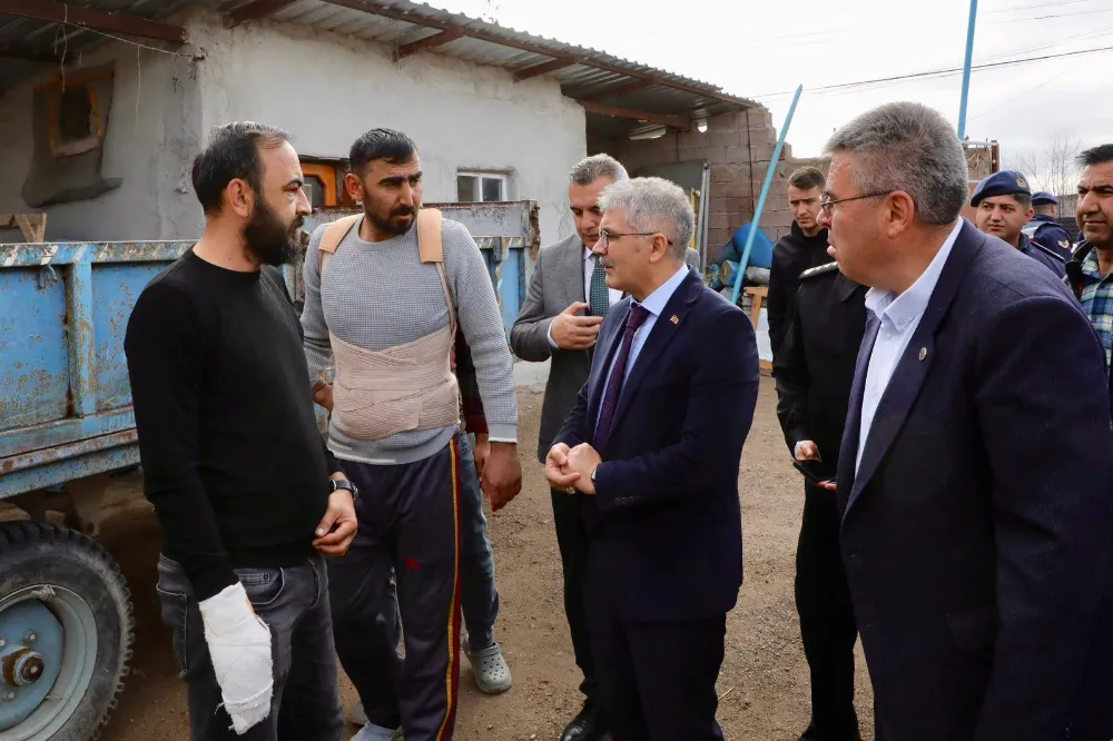 Vali Çelik, Mağdur Aileyi Ziyaret Etti