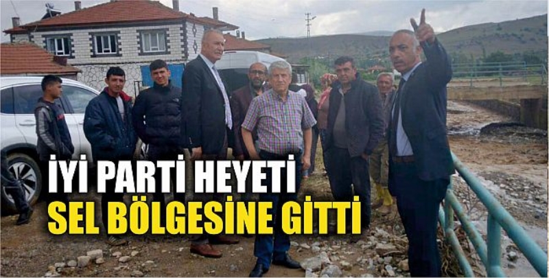 İYİ Parti Heyeti Sel Bölgesine Gitti